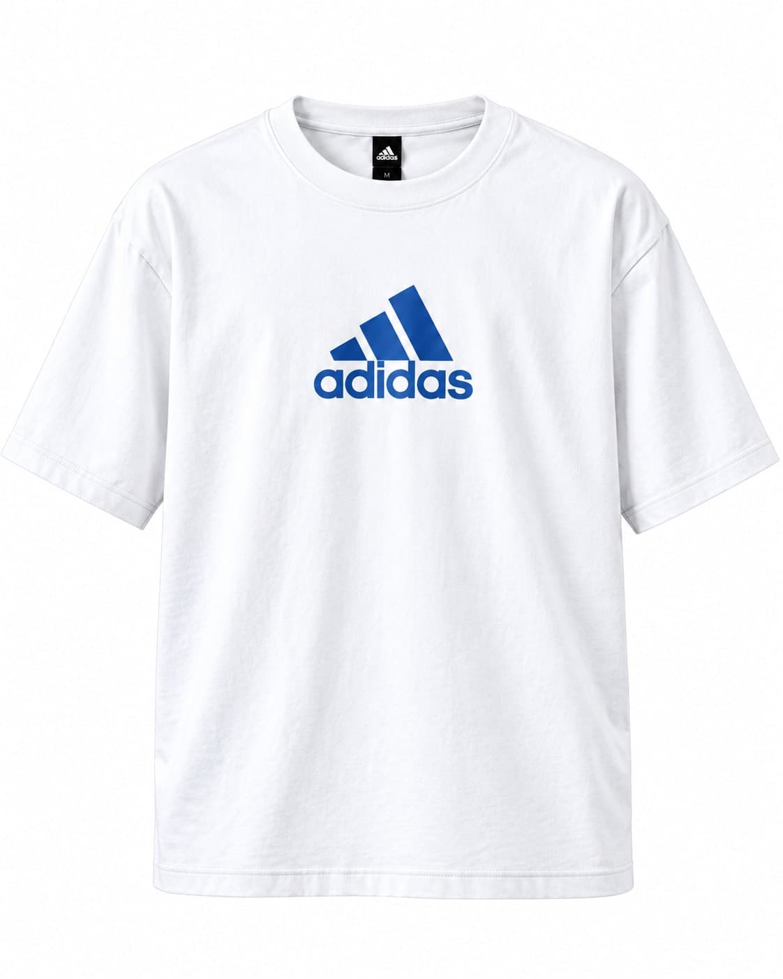 Adidas Blue Graphic White T-Shirt